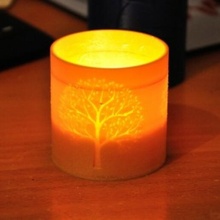 storm lamp tree windlicht teelicht light pen beaker cup cu 3d print model - Mito3D