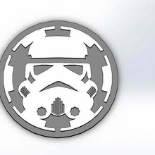 tormenta soldado emblema imperio estrella guerras Stormtrooper 3d print model - Mito3D
