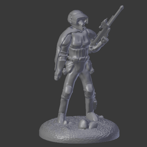 storm trooper scout lone ranger vari dnd in miniatura armatura blindato la pistola l'esercito il busto carattere creatura figura starwars di star wars giocattolo stormtrooper 3D print model - Mito3D