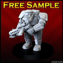 stormtroopa guard game miniature orc stormtrooper storm trooper star wars infantry imperial empire 3d print model - Mito3D