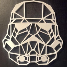 Stormtrooper arte stella guerre vettore casco soldato 3d print model - Mito3D