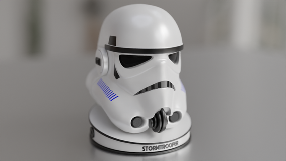 stormtrooper - imperial issue helmet starwars 3d print model - Mito3D