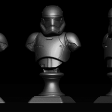 Stormtrooper busto guerra Galaxias estrella guerras Stormtrooperbust 3d print model - Mito3D
