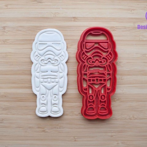 stormtrooper cortador de galletas star wars casa conjunto sello las cookies cithen los cortadores juego lucas 3D print model - Mito3D