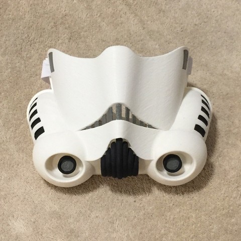 stormtrooper máscara para o rosto a arte estrela guerras traje cosplay rave sith dia das bruxas 3D print model - Mito3D