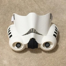 stormtrooper máscara para o rosto a arte estrela guerras traje cosplay rave sith dia das bruxas 3d print model - Mito3D