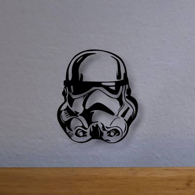 stormtrooper cadre étoile guerres mandalore joda dark vader sombre r2 d2 table tables silhouette ombre mur art 3d print model - Mito3D