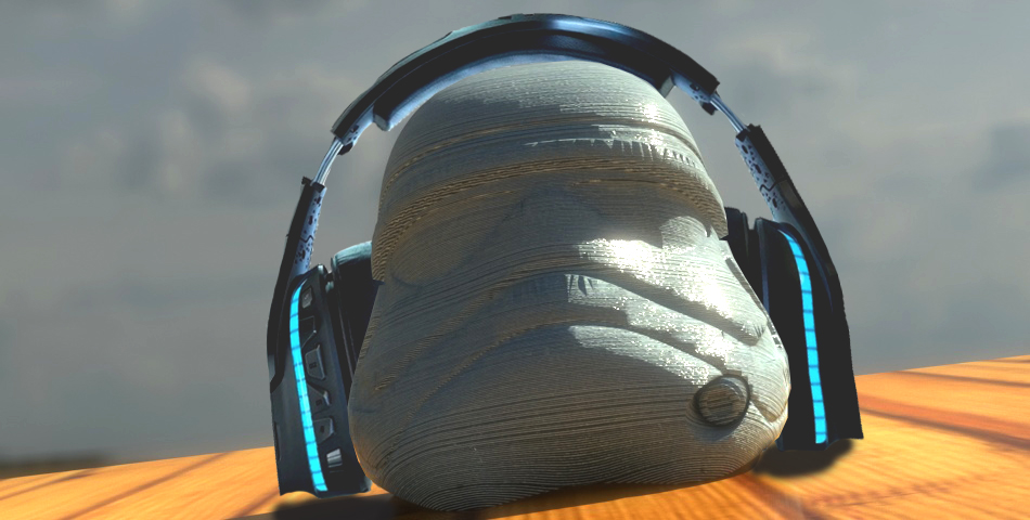 Fırtına asker kulaklık Kulp destek Yıldız Savaşları oyun büyüleri desteği 3D print model - Mito3D