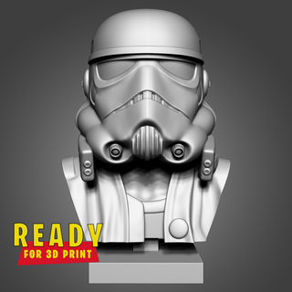 Fırtına asker kask star savaş büst ölüm askeri Yıldız Savaşı oyuncak maske baş şapka Kostüm oyunu fırtına oyunlar oyuncaklar savaşlar sahne 3dprint 3d print model - Mito3D