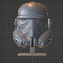 stormtrooper casque supporter 3d print model - Mito3D