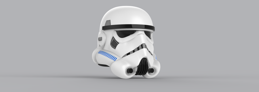 stormtrooper helmet starwars cosplay stormtroopers 3d print model - Mito3D