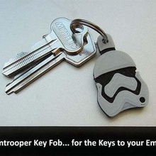 stormtrooper key fob jewelry keychains wars video vader force awakens empire strikes star scifi ring r2d2 organisation novel movie chain keys keyfob fun darth cool collectable back keyring 3d print model - Mito3D