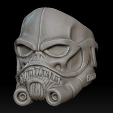 stormtrooper anillo cráneo estrella guerras troooper tormenta 3d print model - Mito3D