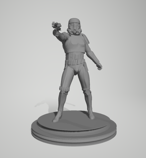 Stormtrooper stella guerre fantasia creatura mostro figurina fatti in casa orrore maschio soldato tempesta 3d print model - Mito3D