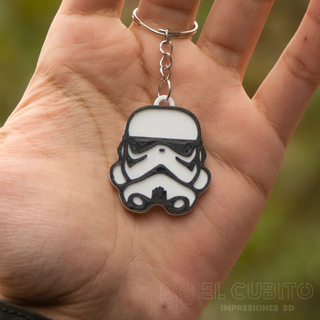 stormtrooper star wars keychain key chains darth vader yoda cinema leia 3d print model - Mito3D