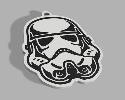 stormtrooper star wars keychain 3d print model - Mito3D