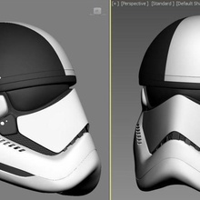 Stormtrooper guerra stellare casco Guerre stellari troper 3d print model - Mito3D