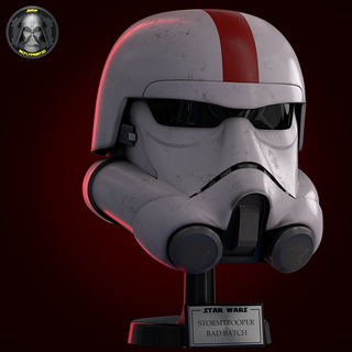 stormtrooper tk - bad batch life size starwars ralphmcquarrie cosplay 3dprint helmet badbatch 3d print model - Mito3D