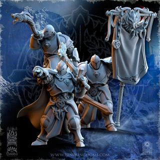 stormwolves command group fantasy games work shop dungeons & dragons age sigmar stormcasts paladin wargame 3d print model - Mito3D