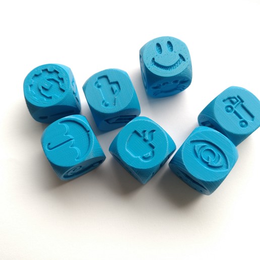 story-Würfel Spiel boardgames Würfel story Cubes Tisch-Spiel 3D print model - Mito3D