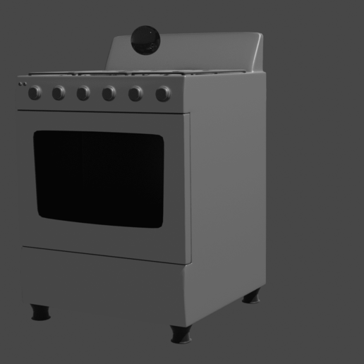stove house kitchen oven model 3D print model - Mito3D