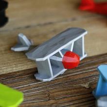 stoyries low-poly plane game low poly minimal faceted 3d print model - Mito3D