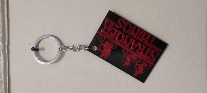 strager things keychain stranger things netflix keychain  3d print model - Mito3D