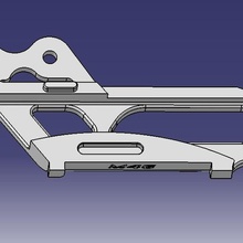 straight chain guide yamaha yz - yzf various motorcycle motorbike 125 250 channel 3d print model - Mito3D