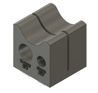 straight cut guide -guida per tagli dritti copper pipe cutter hacksaw tool tools 3d print model - Mito3D