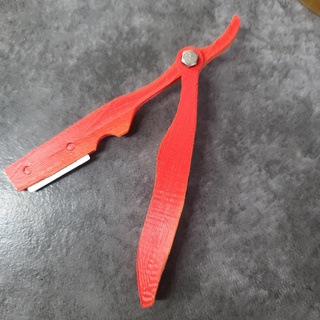 straight razor shaver face eay quick flip open tool blade 3d print model - Mito3D