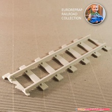 straight track long no1 euroreprap railroad system various 3d print toy train printed diesel engine lego gauge locomotive model scale semaphore point indicator turnout 3d print model - Mito3D