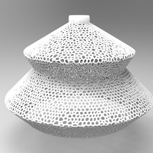 dritto uniforme lampada voronoi architettura comodino arte Camera letto sculp scultura design designare luce 3d print model - Mito3D