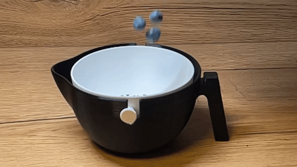 strainer fruit vegetables kitchen gadget bowl 3D print model - Mito3D