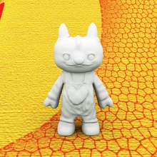 strang cat verschiedenen Zeichen al 3d print model - Mito3D