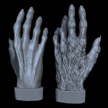 strano mani mano mostro creatura orrore lupo mannaro zombie vampiro Halloween zucca 3d print model - Mito3D
