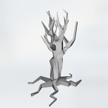 árvore estranha v8 de baixa contagem polígonos a arte humilde 3d print model - Mito3D