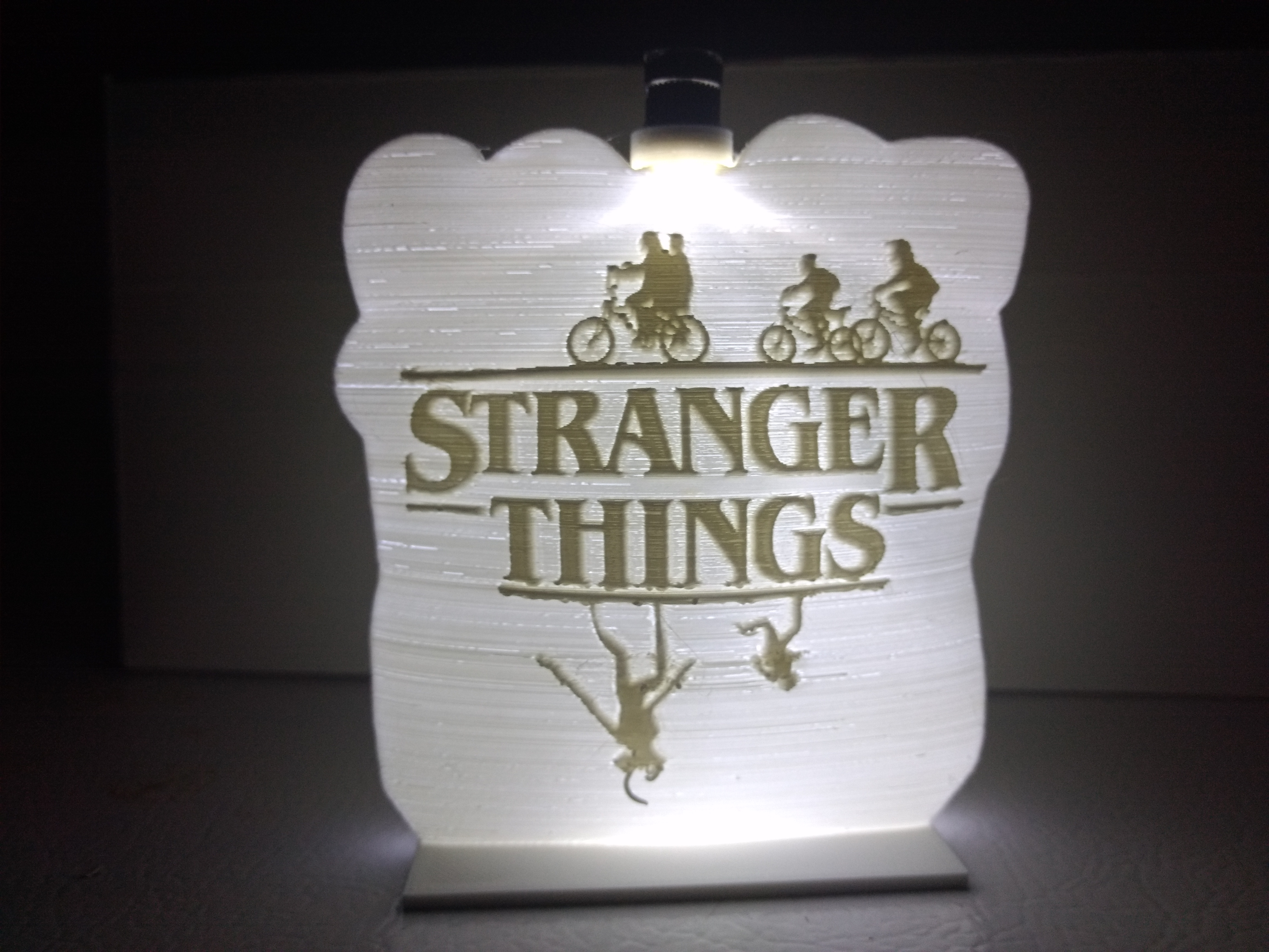 Fremder Netflix Tabelle Licht Nachtlicht 11 Zuhause Haus Dinge Teelicht 3D print model - Mito3D