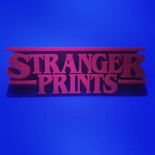 stranger prints - things sign art show table halloween decoration home homage tv 3d print model - Mito3D