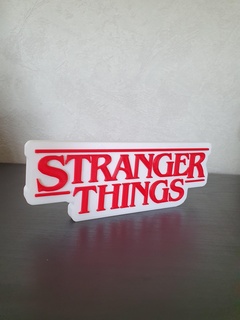 stranger things logo series netflix 3d print model - Mito3D