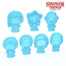 stranger things tv series cookie cutter set 7 2 home cutters cithen cook cookies stamp show shows eleven max mike lucas nancy jonathan demogorgon billy 3d print model - Mito3D