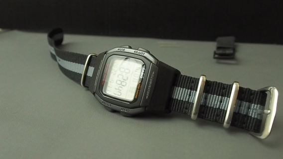 sangle adaptateur casio w96h nato 20mm outils montre bracelet regarder 3d print model - Mito3D