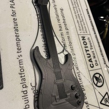 stratocaster chiave Imbrogliare portachiavi moda parafango chitarra musica 3d print model - Mito3D