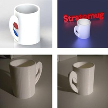 stratomaker mug various deco house cup glass tea fun 3d print model - Mito3D