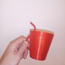 la paille de verre maison boire 3d print model - Mito3D