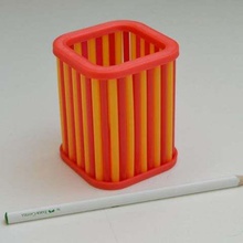 paglia matita titolare casa i contenitori di la organizzatore office desk organizer contenitore box 3d print model - Mito3D