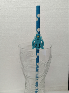 straw ring deco marseille Art soccer ball om match balloon stadium evening logo glass 3d print model - Mito3D