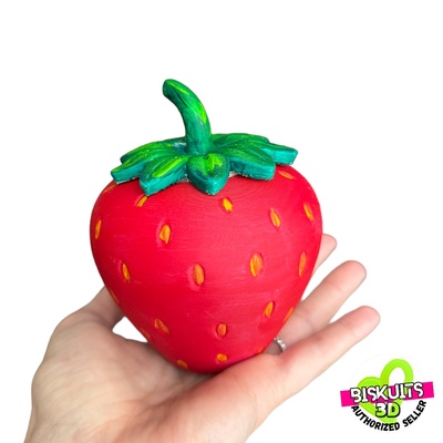 strawberry container gadget storage 3d print model - Mito3D