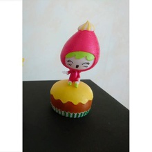 strawberry kawaii cake art kawai toy figurine 3d print model - Mito3D