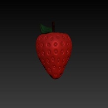 fraise ornement fruit xmass Noël l'amour arbre 3d print model - Mito3D