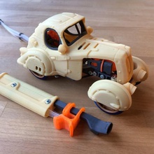 streamline body kit vapemobile game engine steam diy remote rc pneumatic mechanical toy auto car 3d print model - Mito3D